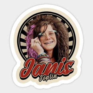 Vintage 80s Janis Joplin Sticker